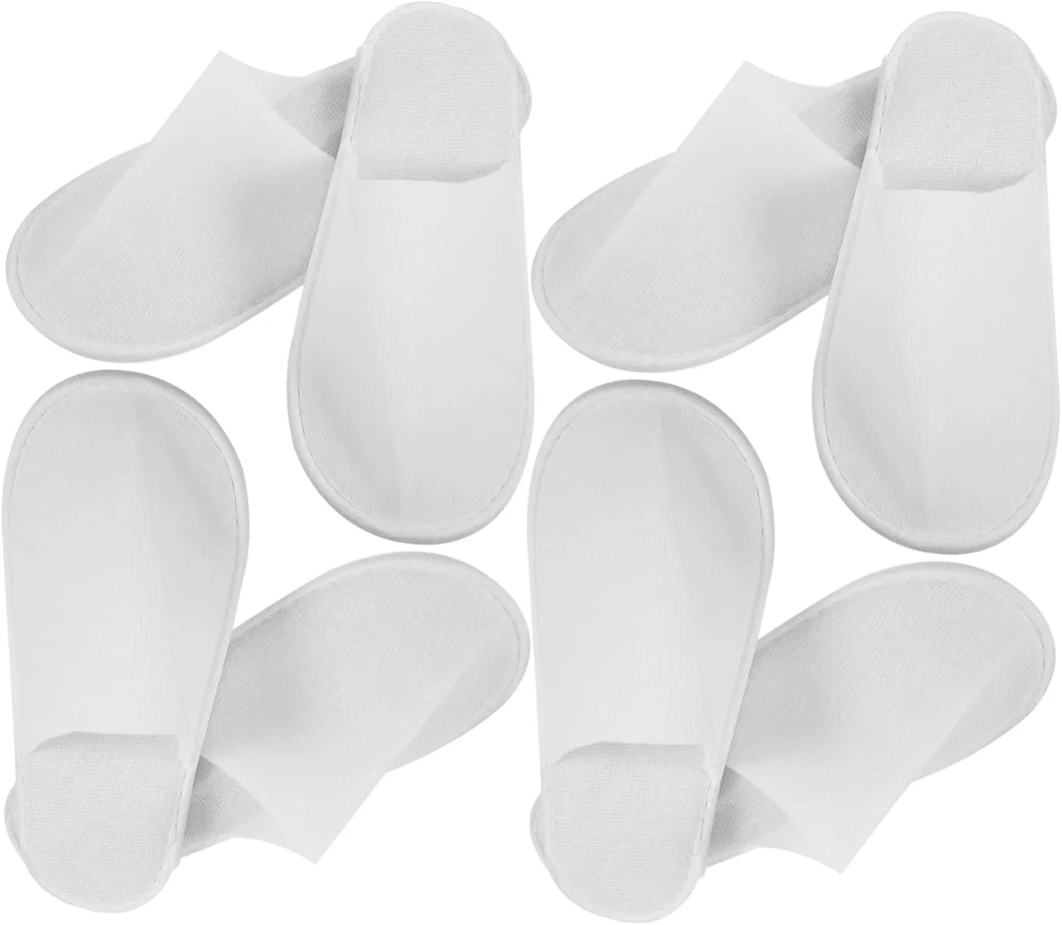 24 Pcs Disposable House Slippers for Guests Soft Spa Slippers Anti-slip Bottom for Inn