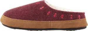 Acorn Womens Slipper with Berber Lining, Suede Siding and Durable Non-Slip Indoor/Outdoor Sole