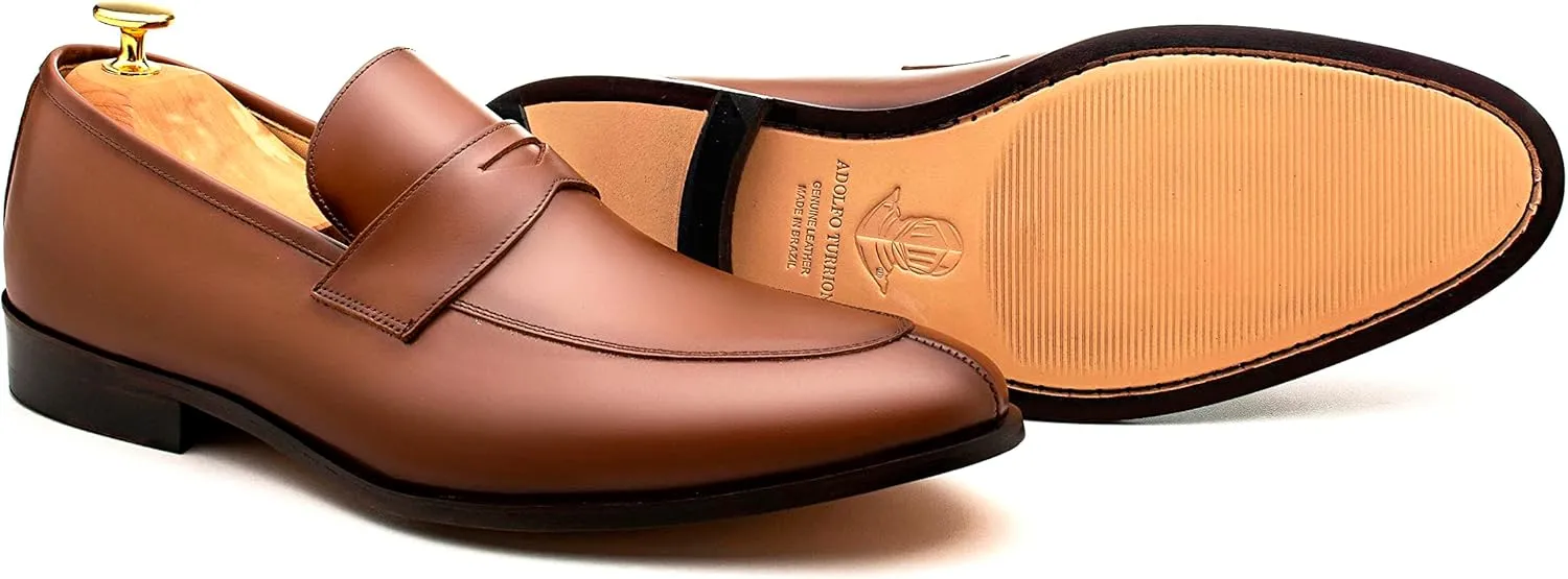 ADOLFO TURRION Leather Classic/Formal Shoes Penny Loafer Alicante