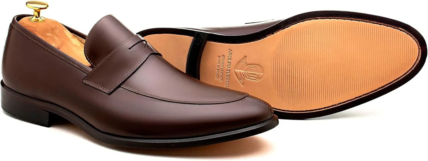 ADOLFO TURRION Leather Classic/Formal Shoes Penny Loafer Alicante