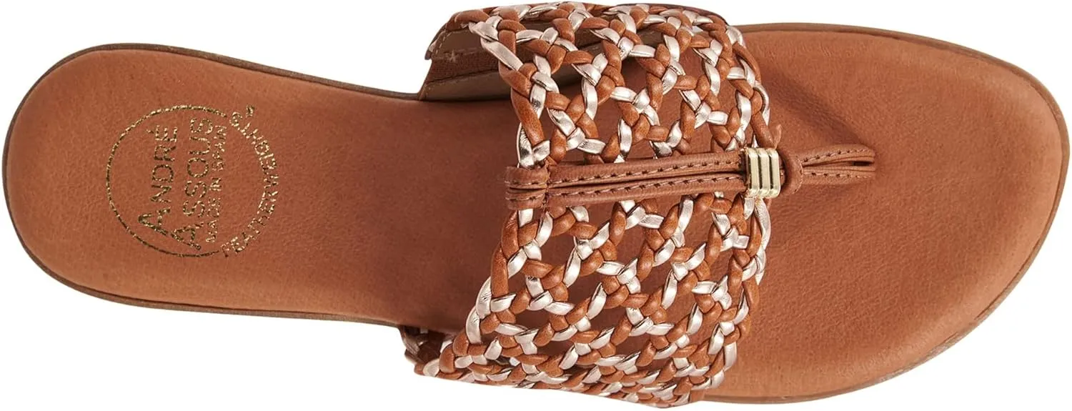 André Assous Women's Nice Woven Featherweight Sandal Flip-Flop
