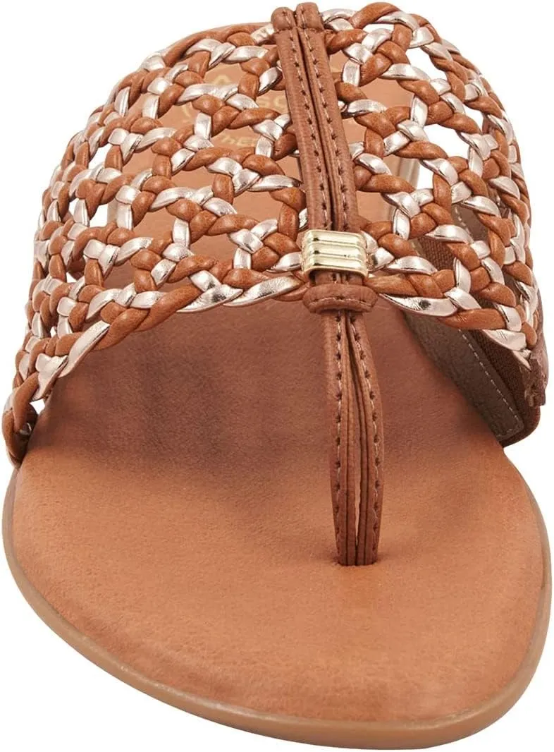 André Assous Women's Nice Woven Featherweight Sandal Flip-Flop