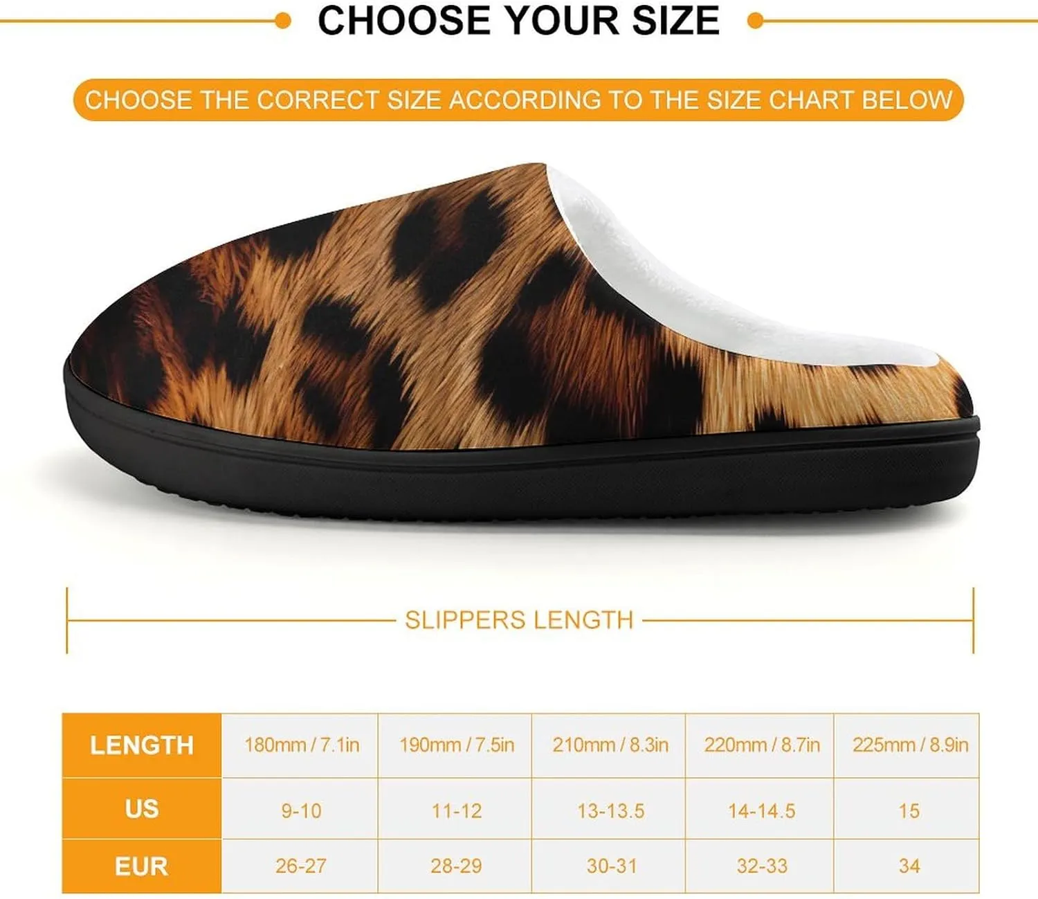 Animal Leopard Print Kids Slippers for Girls Boys Winter Warm Plush Slip On House Slippers for Indoor Outdoor