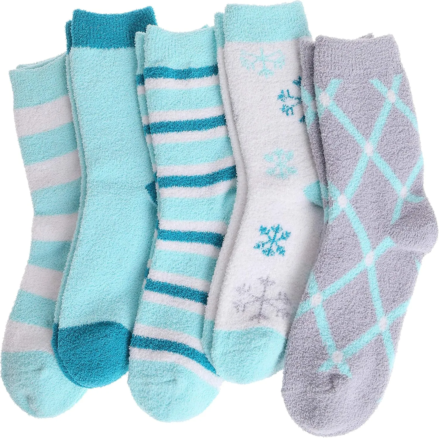 Anlisim Womens Fuzzy Socks Cozy Fluffy Winter Cabin Slipper Warm Fleece Soft Thick Comfy Socks