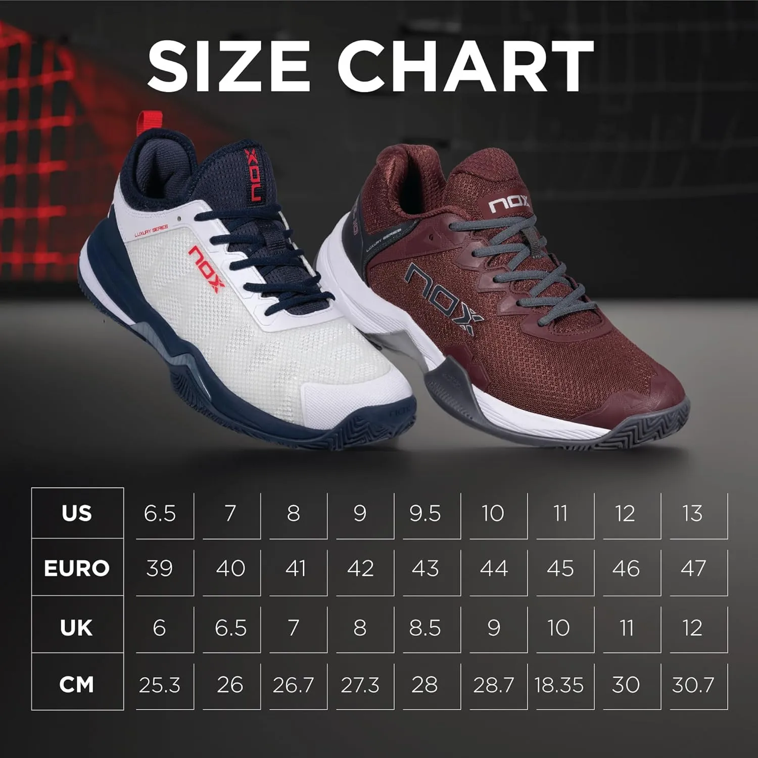 AT10 LUX - Unisex Padel Shoes Clinically Endorsed w/Lateral Support & AGG Technology Maximum Cushioning Optimal Grip - Designed for Safe Play & Enhanced Performance