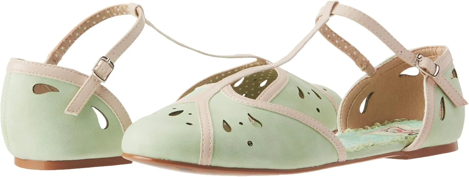 Bettie Page Women's Pinup, Retro, Vintage Mary Jane Flat