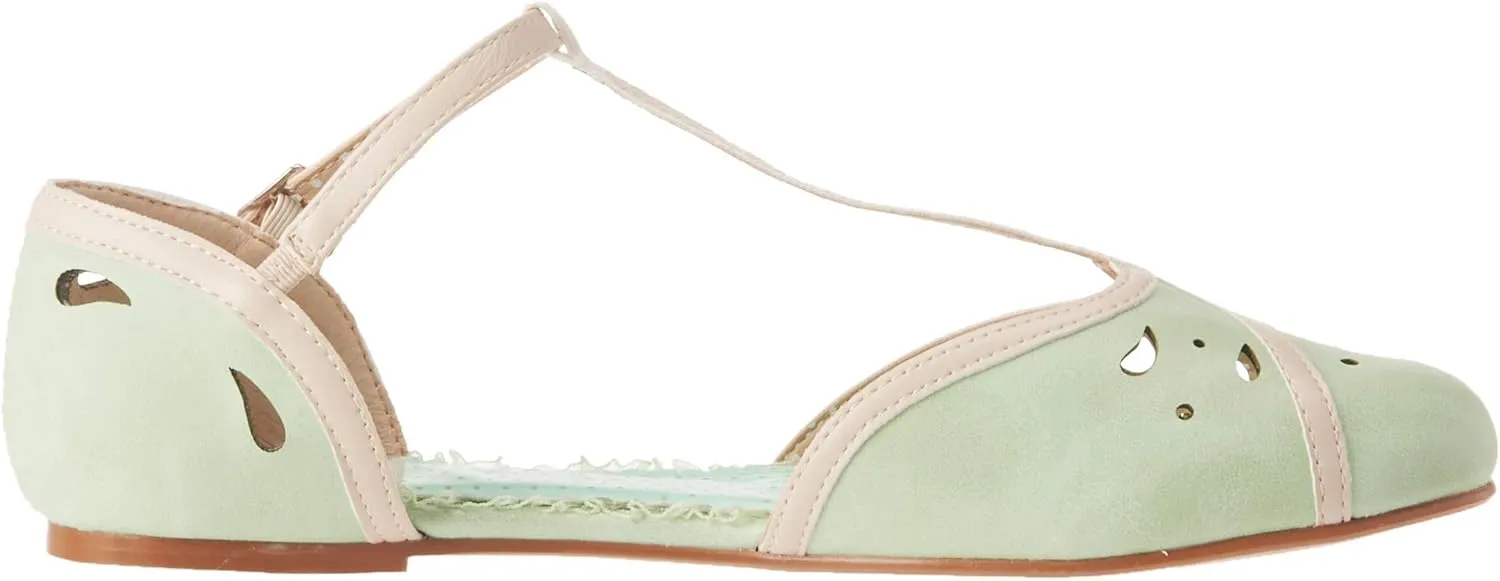 Bettie Page Women's Pinup, Retro, Vintage Mary Jane Flat
