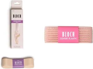 Bloch womens Minimalist,ballet Ballet Pointe Shoe Stretch Satin Ribbon, Pink, One Size US & Dance A0185 Covert Elastic Ballet/Pointe Shoe Elastic, Pink, One Size