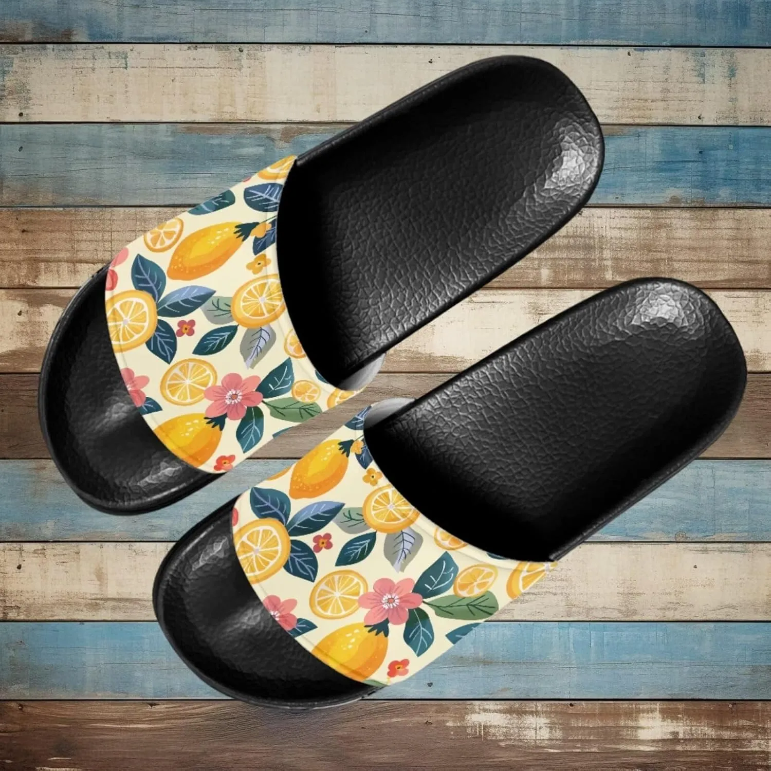 Casual Non-slip Slide Sandals for Women Men Open Toe House Sole Slipper Flat Lightweight Slipper for Bathroom Beach