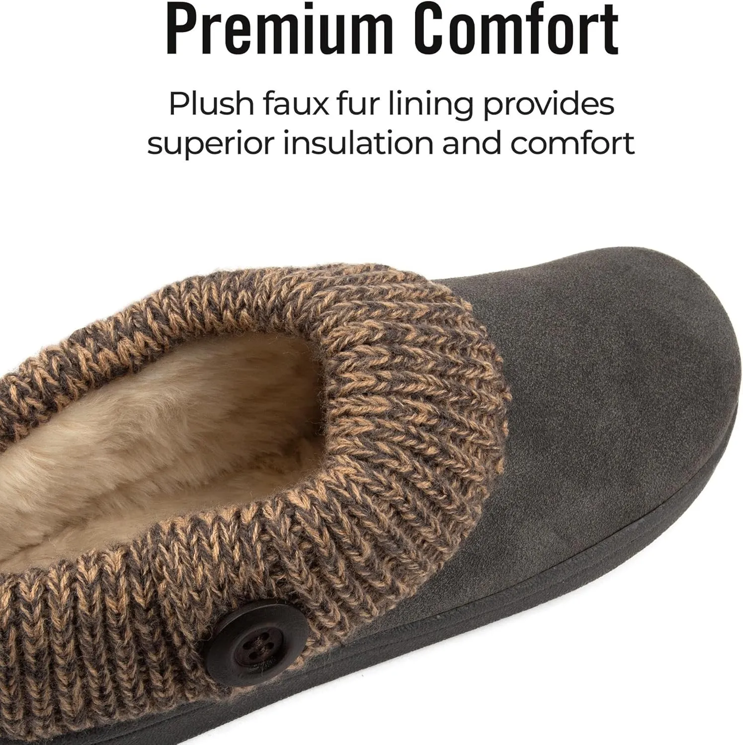 Clarks Angelina Women's Knitted Collar Clog Slipper