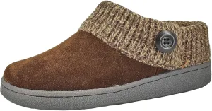 Clarks Women's Knitted Collar Clog (9 M US, Dk Brown)