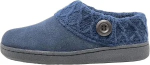 Clarks Women's Knitted Collar Clog (9 M US, Navy/Navy X)