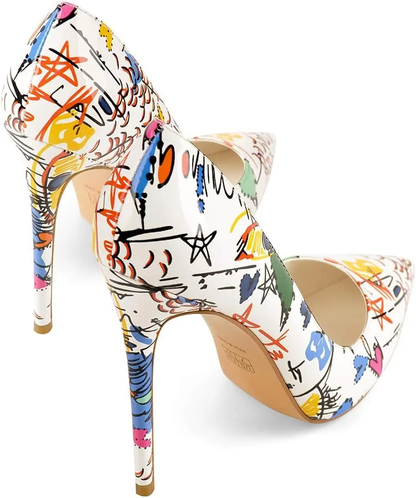 Closed Toe Heels for Women Pointed Toe Stiletto Heels Pumps Wedding Bridal Party Dress Shoes