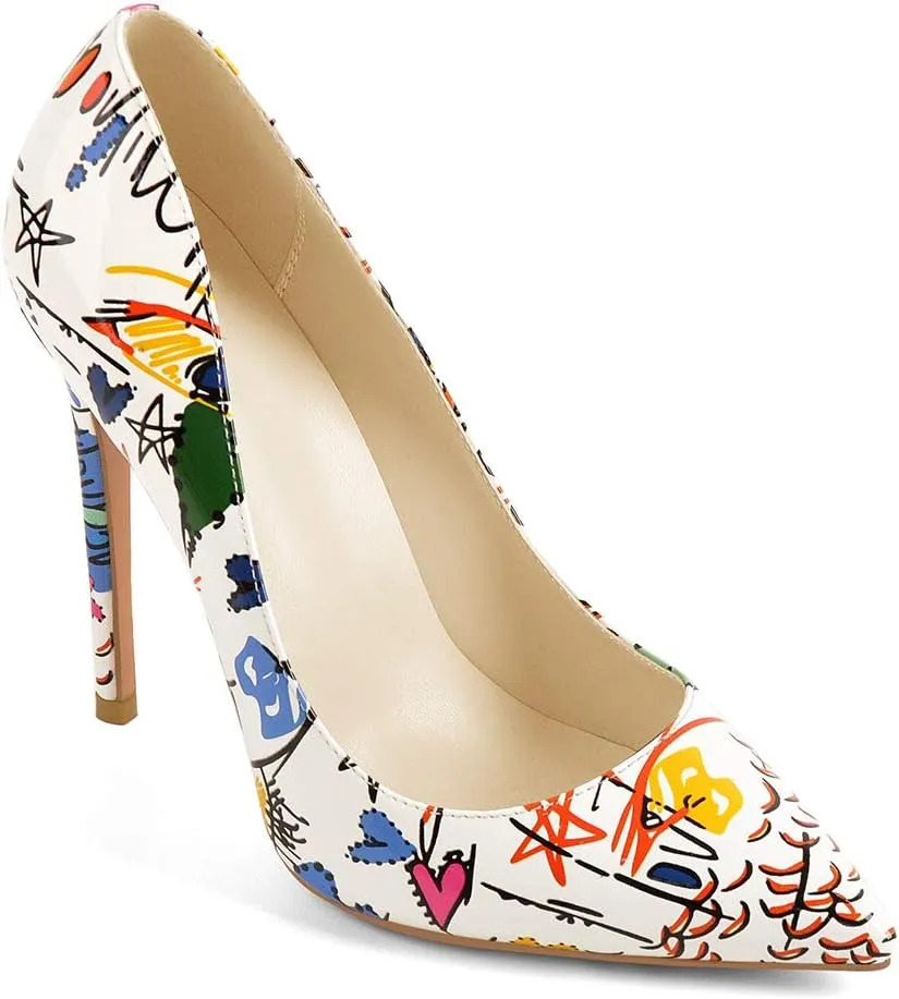 Closed Toe Heels for Women Pointed Toe Stiletto Heels Pumps Wedding Bridal Party Dress Shoes