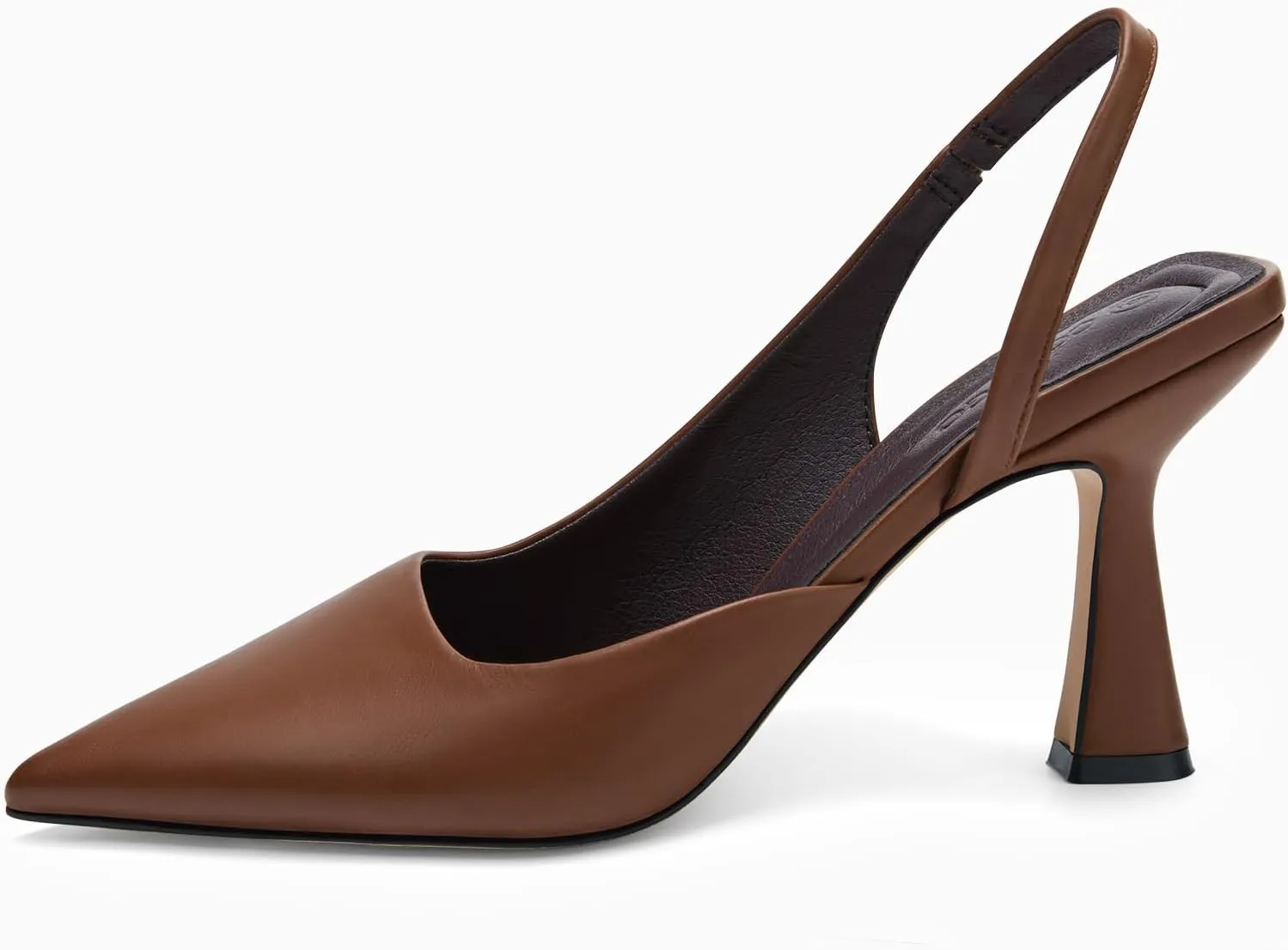 Coutgo Womens Slingback Stiletto High Heels Closed Pointed Toe Pumps D’Orsay Sexy Office Dress Shoes