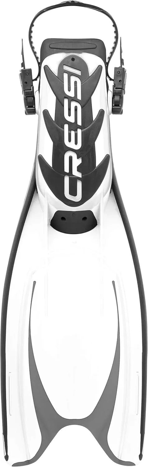 Cressi Adult Powerful Efficient Open Heel Scuba Diving Fins | Frog Plus: made in Italy