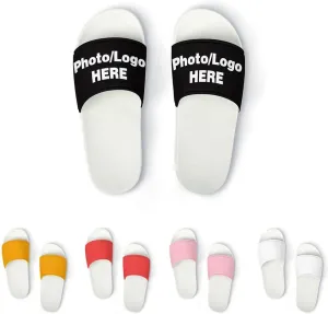 Custom Slippers Personalized Slippers for Women Men - Travel Home Slippers for Hotel Bedroom Outdoor Beachs