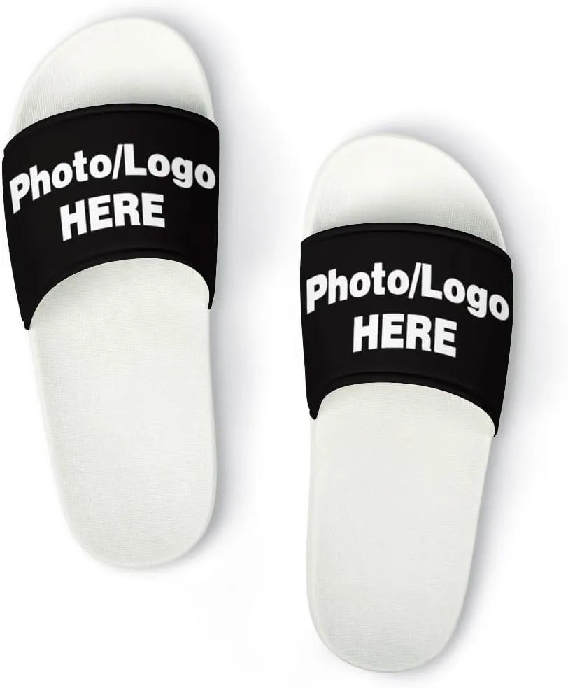 Custom Slippers Personalized Slippers for Women Men - Travel Home Slippers for Hotel Bedroom Outdoor Beachs
