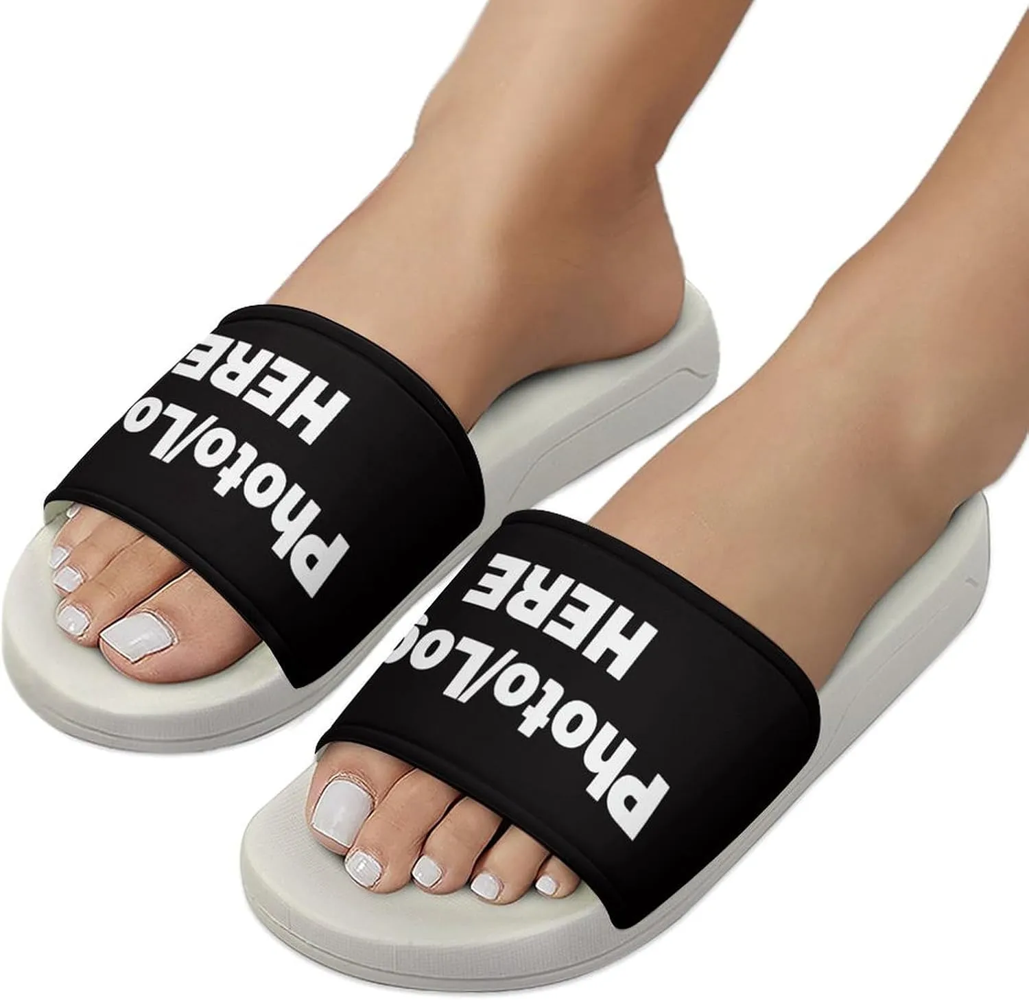 Custom Slippers Personalized Slippers for Women Men - Travel Home Slippers for Hotel Bedroom Outdoor Beachs