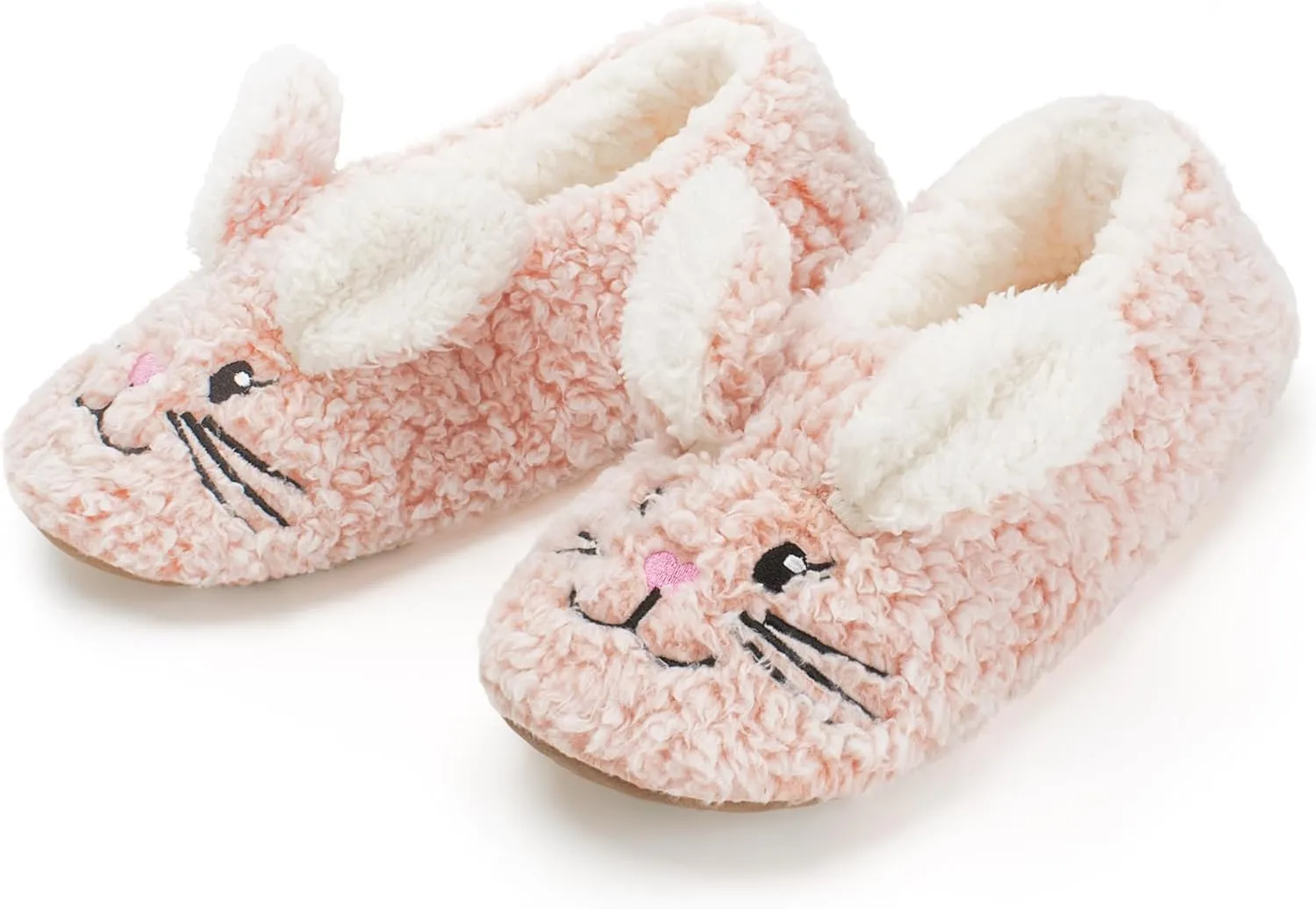 Cute Animal Slippers for Kids Girls Women, Fuzzy House Socks with Soft Anti-Skid Soles - Unique Gifts for Mom and Animal Lovers!