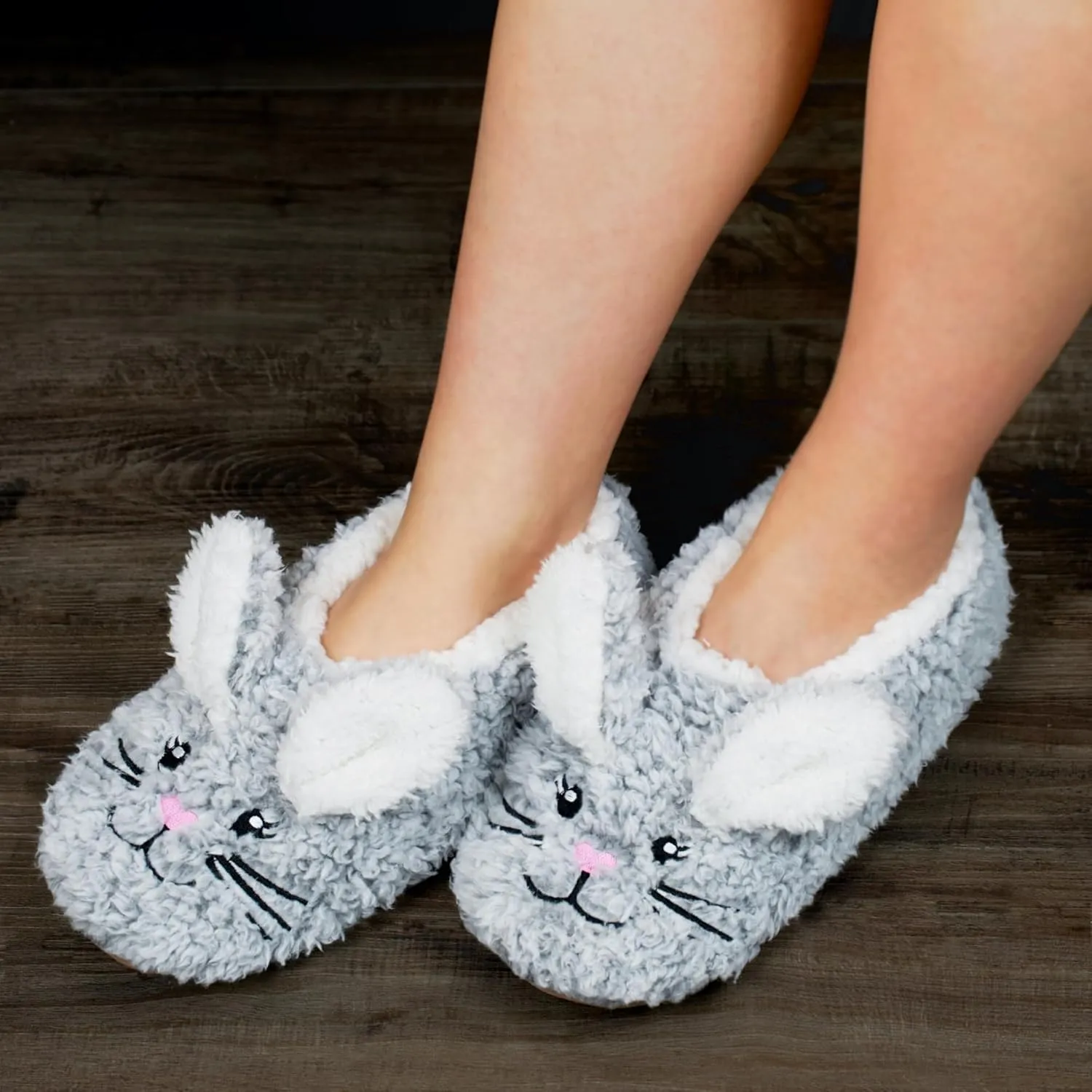 Cute Animal Slippers for Kids Girls Women, Fuzzy House Socks with Soft Anti-Skid Soles - Unique Gifts for Mom and Animal Lovers!