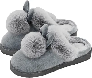 Cute Bunny Slippers for Women Home Bedroom Warm Animal Slippers Winter Indoor Fluffy Slippers Comfy Cozy Slippers