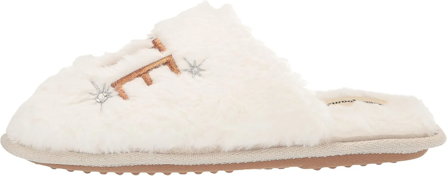 Dearfoams Women's Girls Night Cheers Celebration Scuff Slipper