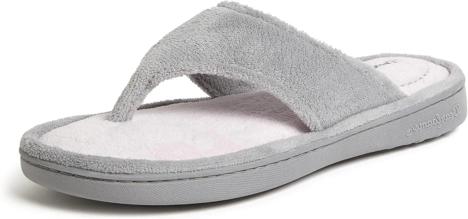 Dearfoams Women's Melanie Terry Thong Slipper