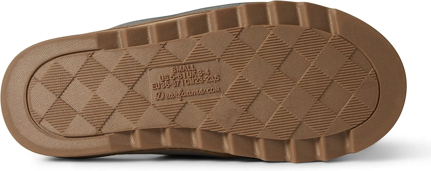 Dearfoams Women's Norma Adjustable Wool Slide Slipper