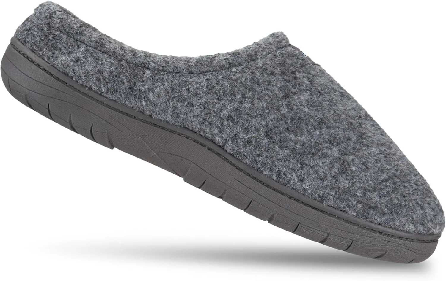 Dickies Men's Felt Clog Memory Foam Slipper - Indoor/Outdoor Sole, Machine Washable