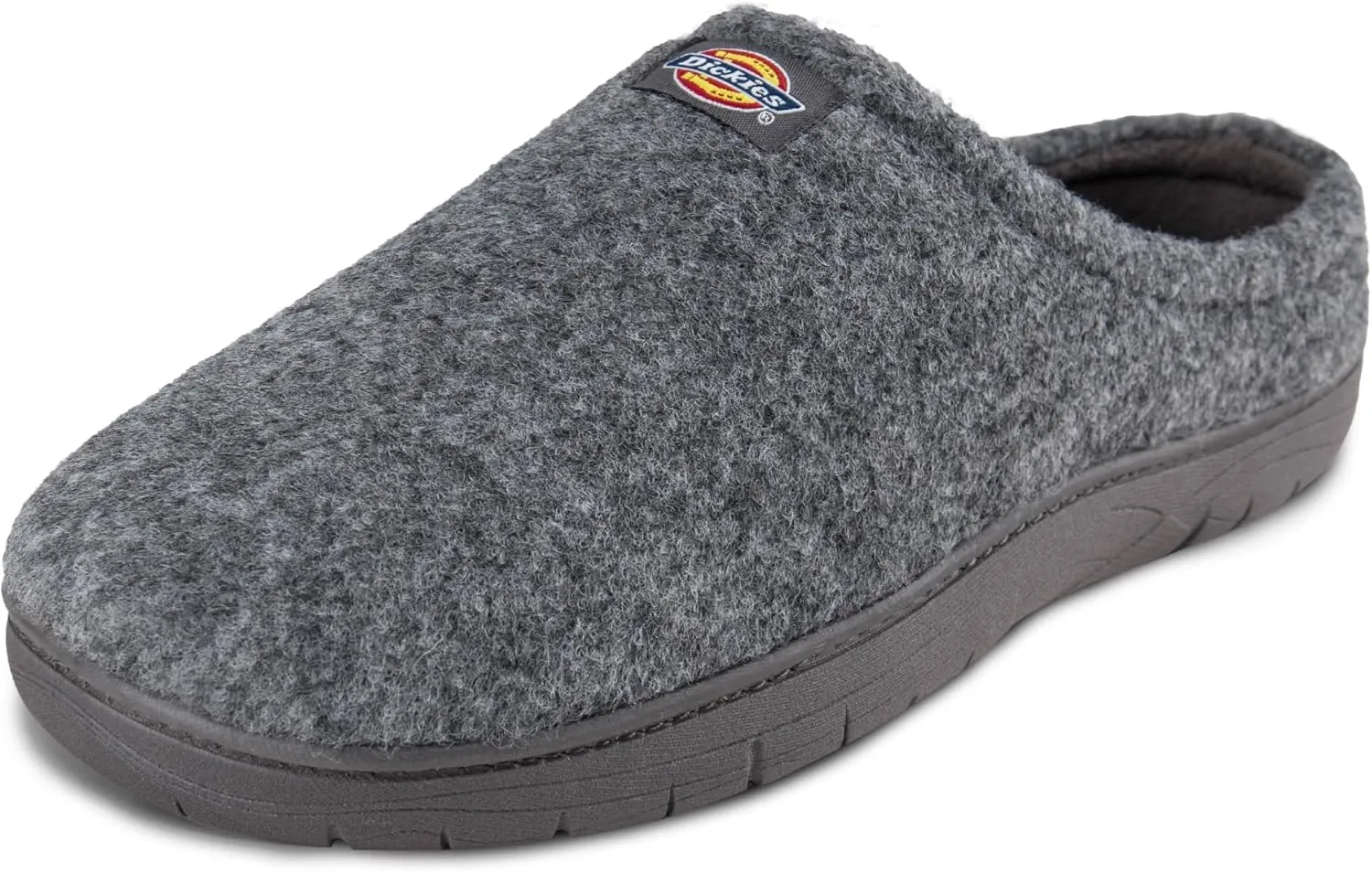 Dickies Men's Felt Clog Memory Foam Slipper - Indoor/Outdoor Sole, Machine Washable
