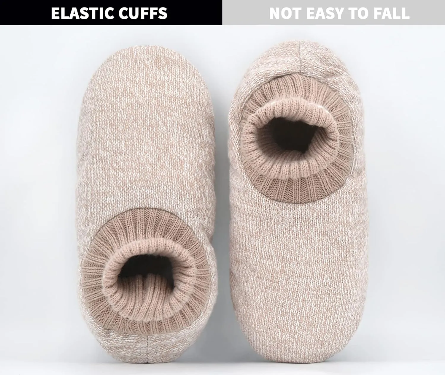 DICUIRD Men's Slippers Socks Autumn Winter Indoor Non-Skid House Slippers