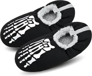 DICUIRD Mens Soft Soles Slipper Socks With Grippers, Cozy&Warm Slippers With Non Skid Bottoms, Fuzzy House Slippers