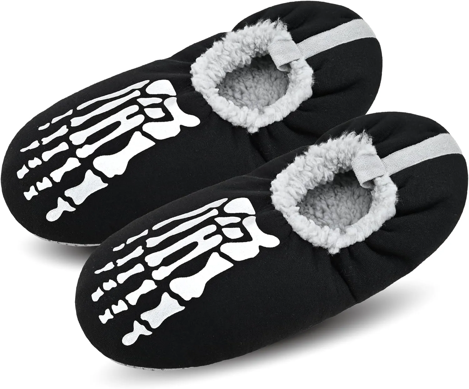 DICUIRD Mens Soft Soles Slipper Socks With Grippers, Cozy&Warm Slippers With Non Skid Bottoms, Fuzzy House Slippers