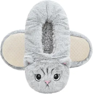 DICUIRD Womens Slipper Socks Low Cut Comfy&Warm Animal Non-skid Bedroom Slippers