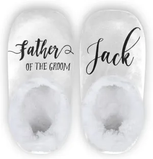 DOMIKING Bride Custom Wedding Bride Slippers Bridesmaid Personalized Bridal Warm Slippers for Bed Bedroom Indoor Guest M