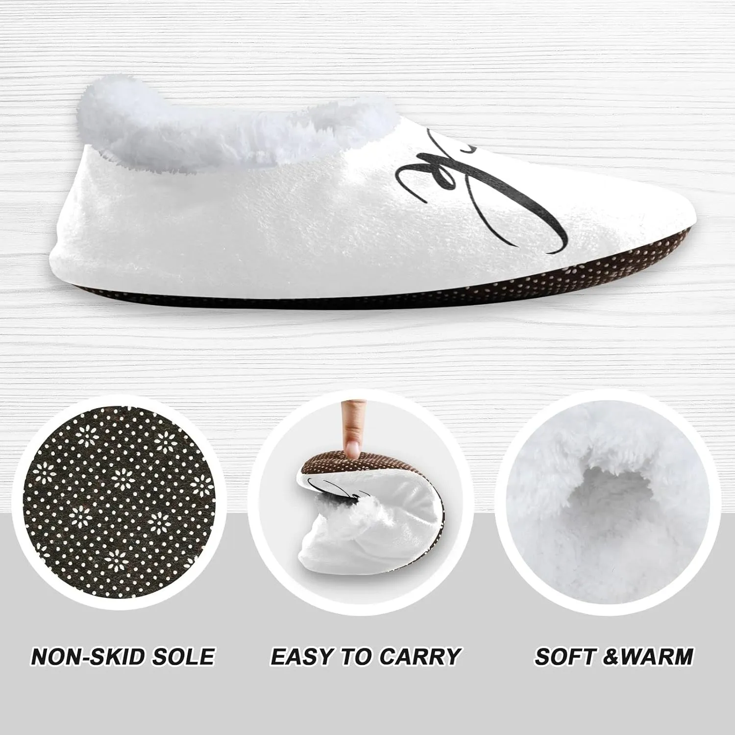 DOMIKING Bride Custom Wedding Bride Slippers Bridesmaid Personalized Bridal Warm Slippers for Bed Bedroom Indoor Guest M
