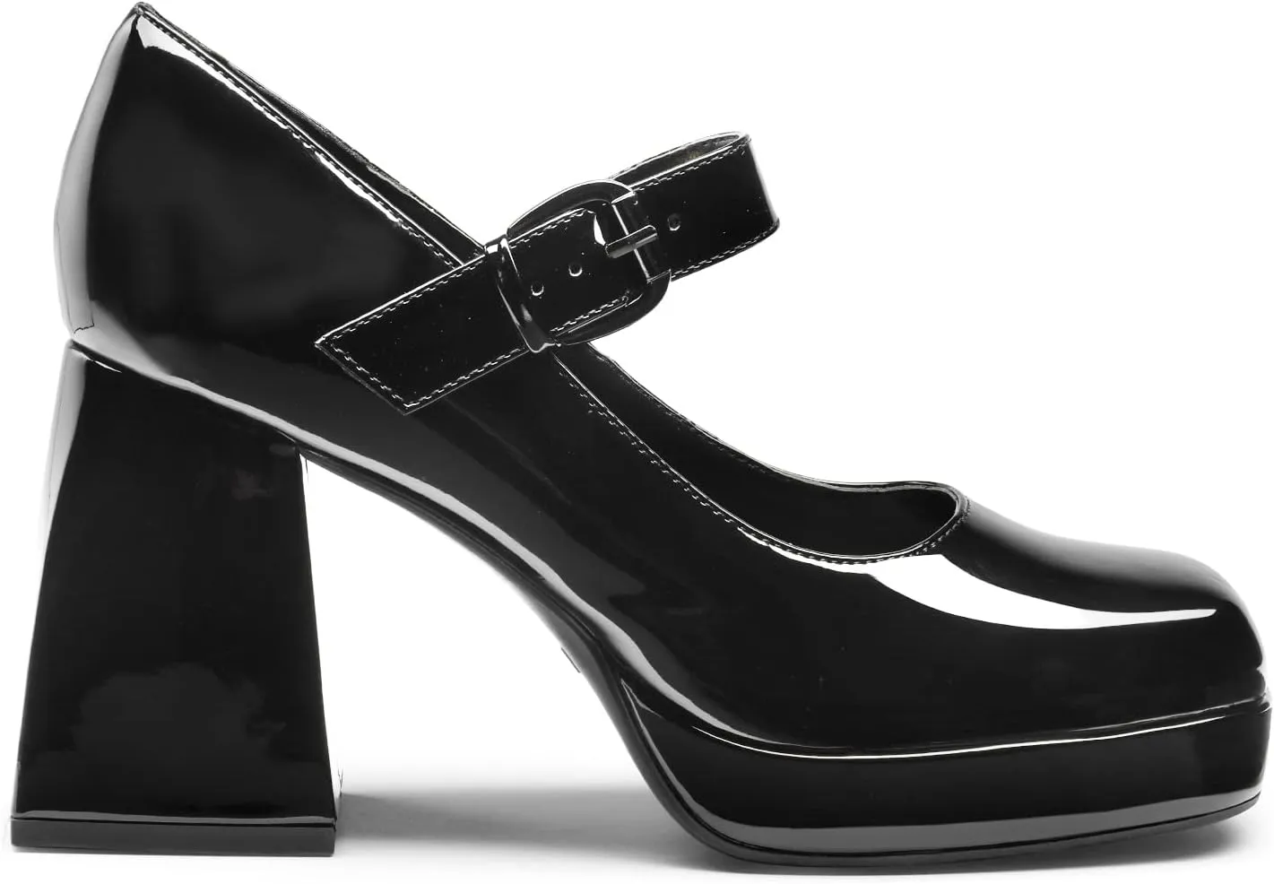 DREAM PAIRS Women's High Chunky Platform Closed Toe Mary Jane Block Heels Square Toe Strappy Dress Wedding Party Pumps Shoes