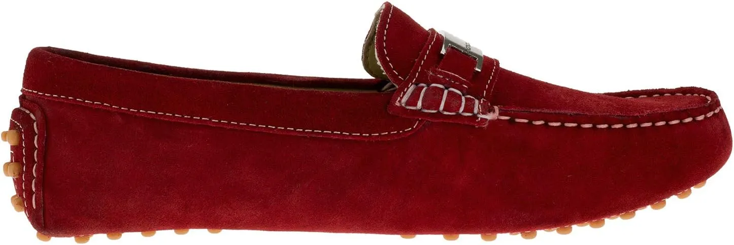 DTI BB Signature Drefinno Mens Suede Leather Shoes Slip-On Driving Shoe Loafer