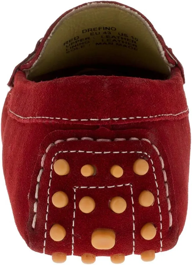 DTI BB Signature Drefinno Mens Suede Leather Shoes Slip-On Driving Shoe Loafer