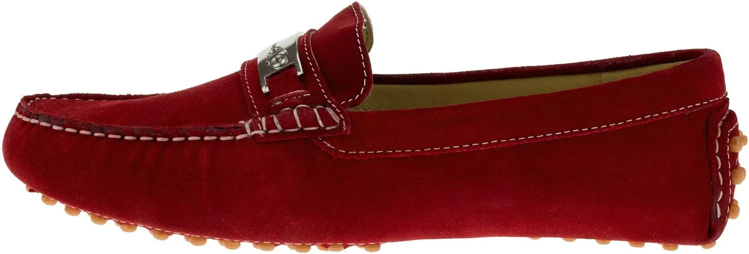 DTI BB Signature Drefinno Mens Suede Leather Shoes Slip-On Driving Shoe Loafer