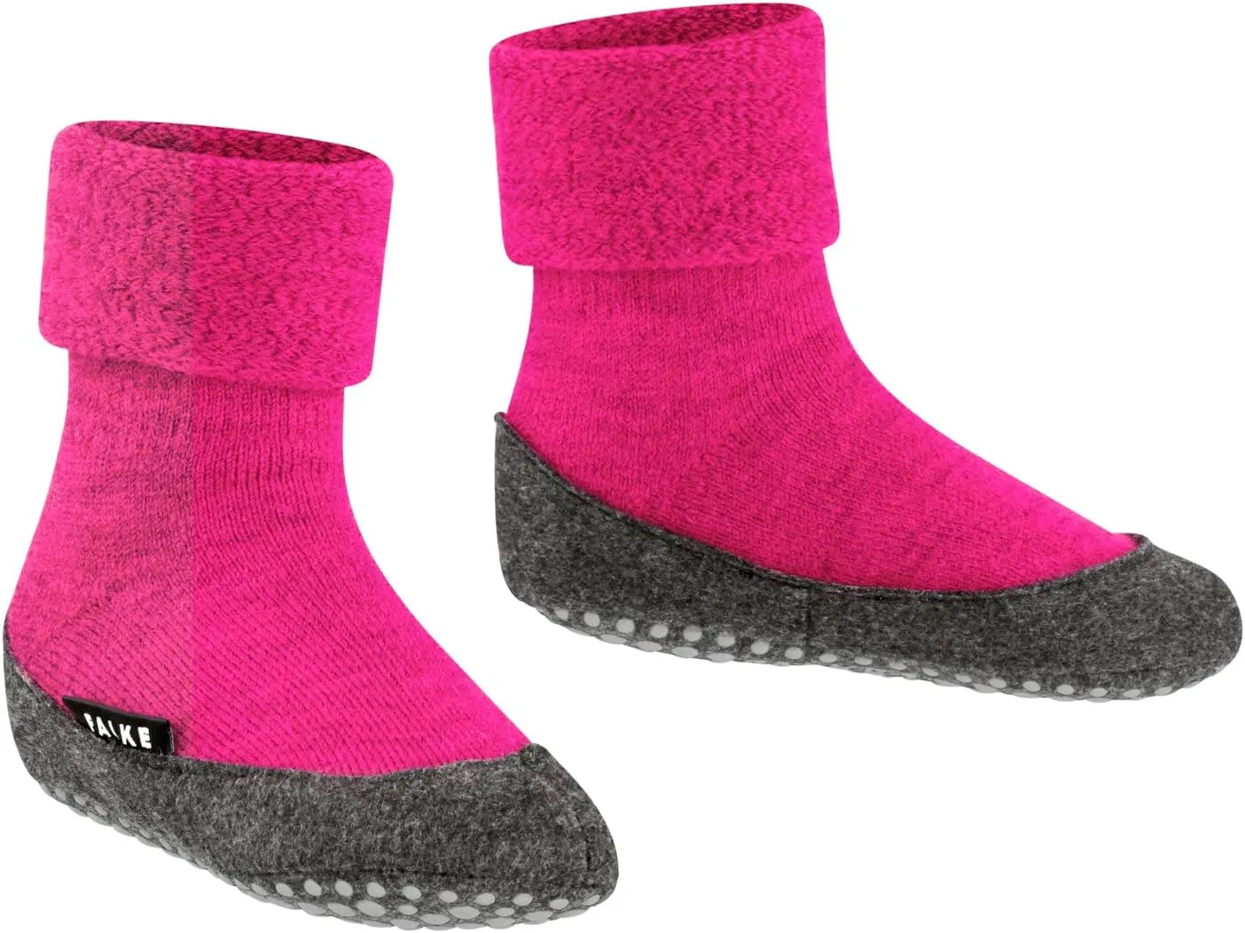 FALKE Unisex Kids Cosyshoe Slipper Socks, Merino Wool, Grips, 1 Pair