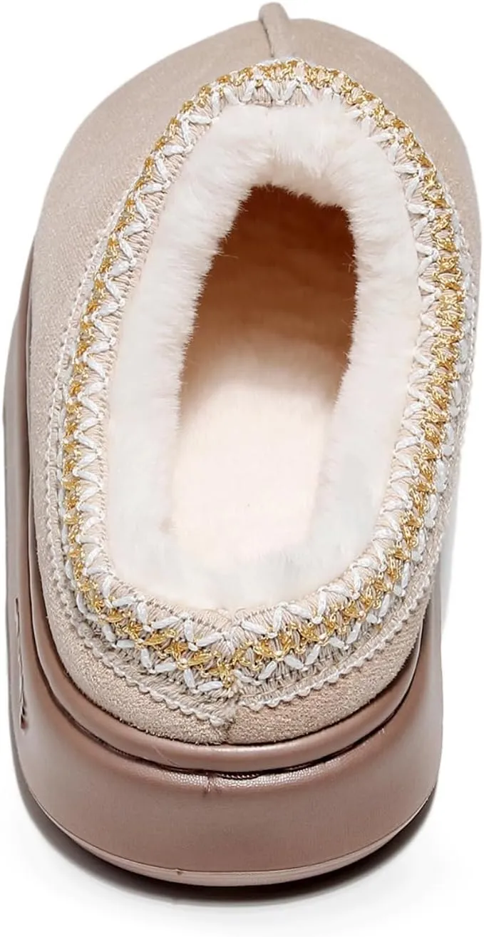 FAYUEKEY Womens Fuzzy Slippers Memory Foam House Bedroom Fluffy Trendy Gift Cloud Shoes