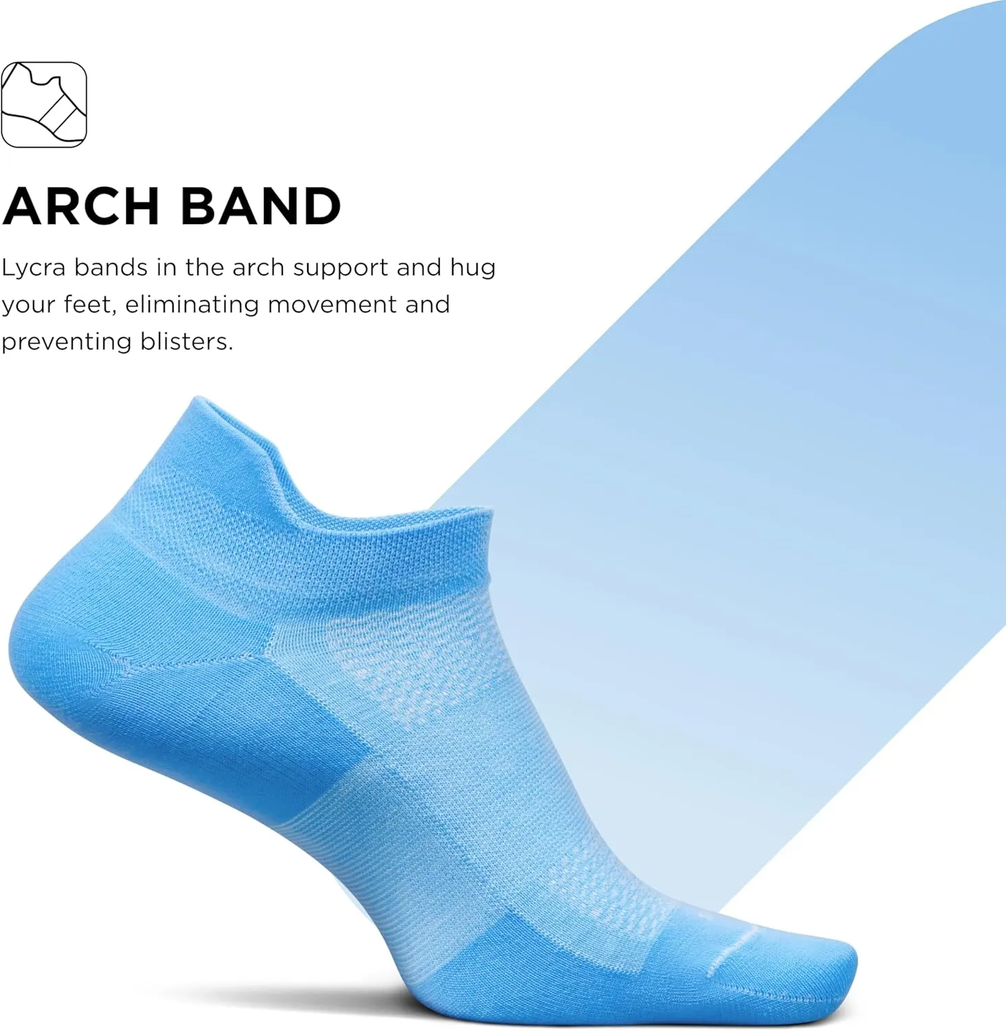 Feetures High Performance Ultra Light Ankle Sock - No Show Socks for Women & Men with Heel Tab