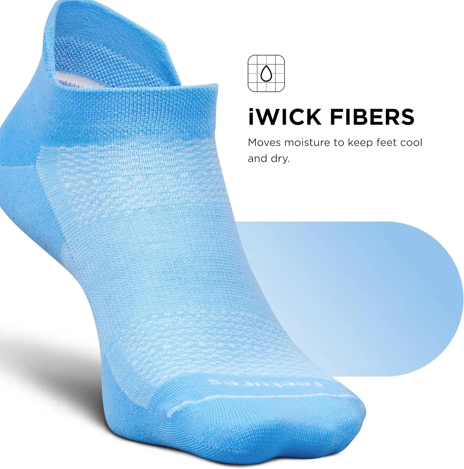 Feetures High Performance Ultra Light Ankle Sock - No Show Socks for Women & Men with Heel Tab