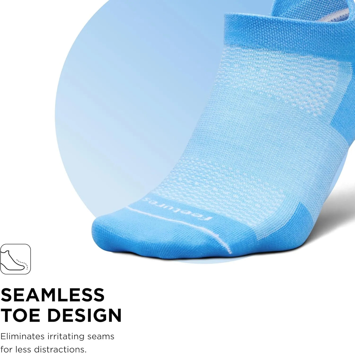 Feetures High Performance Ultra Light Ankle Sock - No Show Socks for Women & Men with Heel Tab