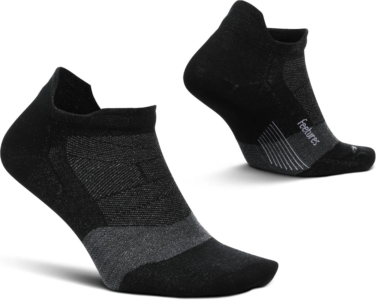 Feetures Merino 10 Ultra Light Cushion No Show Tab Ankle Socks - Wool Socks for Women & Men - (1 Pair)