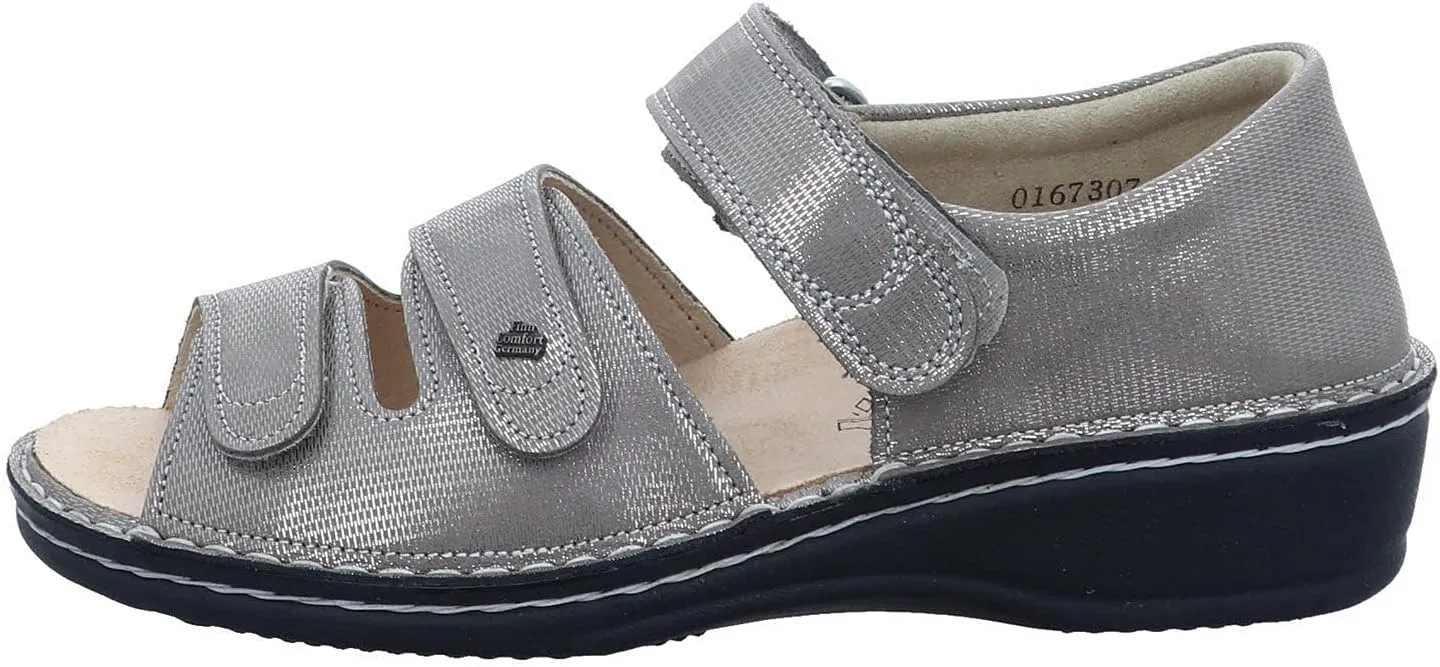 Finn Comfort Women Strappy Sandals Ankle Strap, 36 EU Weit