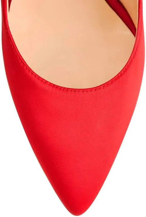 Flower Rhinestone Pointed Toe Stiletto Pumps