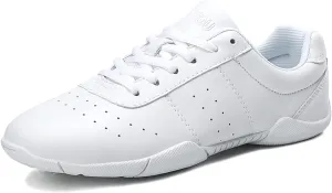 FOFOWHAT Girls White Cheer Shoes Youth Cheerleading Dance Sneaker Training Competition for Women Girls' Cheerleading Shoes